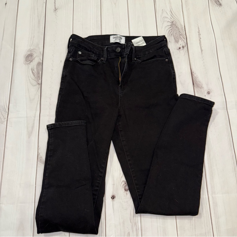Denizen High Rise Levi Black Skinny Jeans - Size 6M - Picture 4 of 6